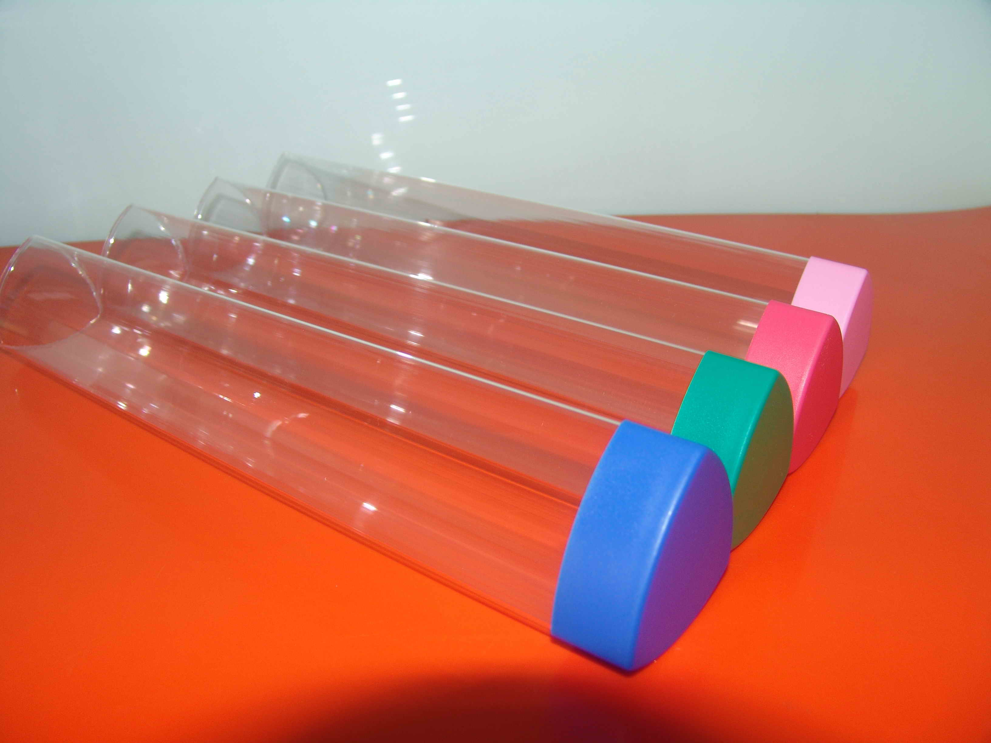 clear triangle tubes,triangle plastic tubes,triangel packaging tubes